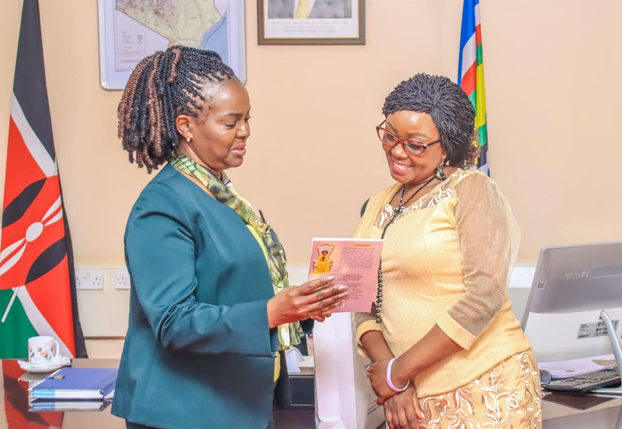 Dr. Dianah Kamande with PS Anne Wang'ombe